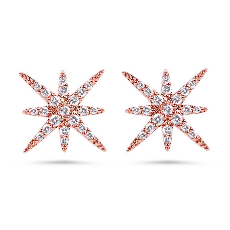 Star Sterling Silver Stud Earrings