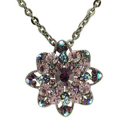 Swarovski Crystal Rhinestone Floral Necklaces