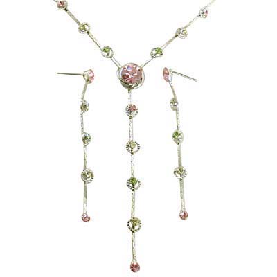 Swarovski Crystal Long Drop Jewelry Set