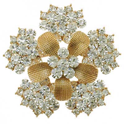 Swarovski Crystal SunFlower Brooch