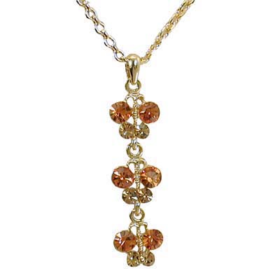 Swarovski Crystal Butterfly Drop Necklace