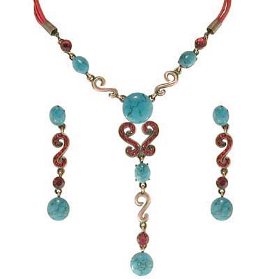 Swarovski Crystal Turquoise Jewelry Set