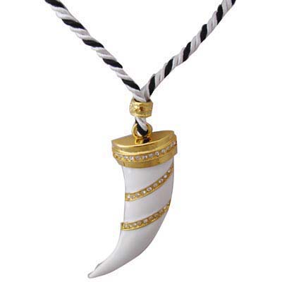 Swarovski Crystal Horn Pendant Necklace