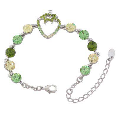 Swarovski Crystal Strawberry Fruit Bracelet