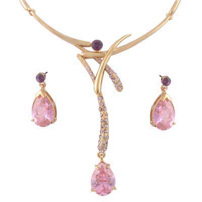 Swarovski Crystal Tear Drop Jewelry Set