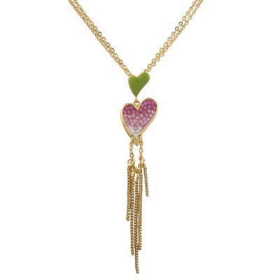 Swarovski Crystal Lover Heart Pendant NECKLACE