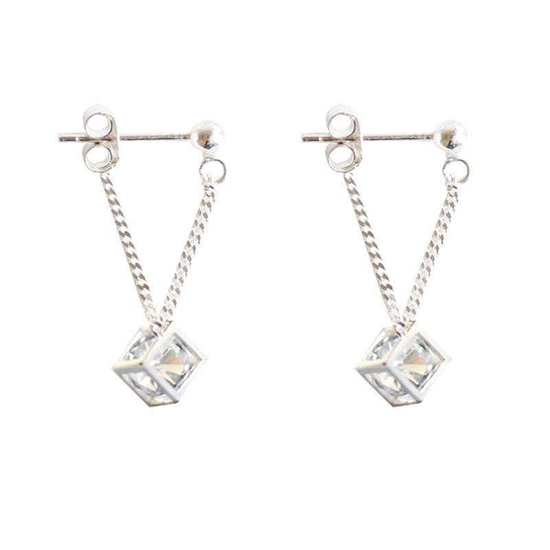 Cubic Sterling Silver Earring Drops