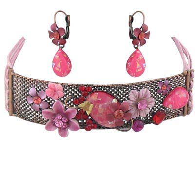 Swarovski Cystal Floral Neck Party Jewelry Set