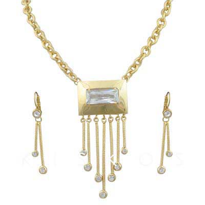 Swarovski Cystal Long Drop Jewelry Set