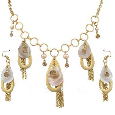 Swarovski Cystal Drop Pendant Party Jewelry Set