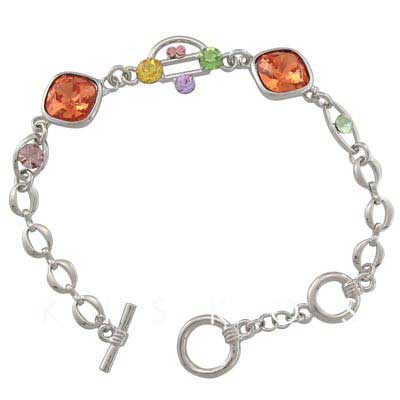 Swarovski Crystal Gemstone Bracelet Bangle