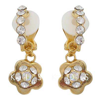 Swarovski Crystal Floral Pendant Stud Earrings