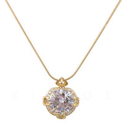 Swarovski Crystal Golden Pendant NECKLACE