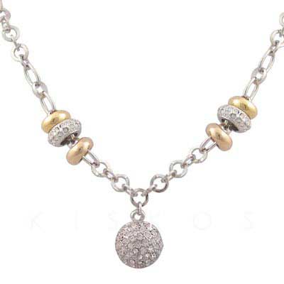 Swarovski Crystal Ball Bead Pendant NECKLACE