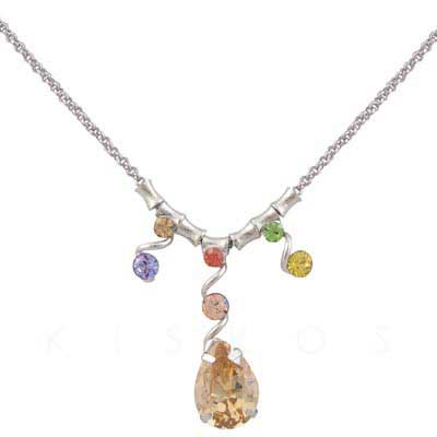 Swarovski Crystal Tear Drop Pendant NECKLACE