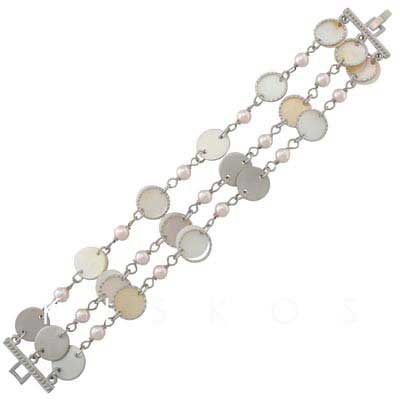 Sea Shell Beads Imitated Pearl Bracelet