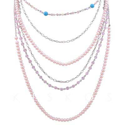 Imitated Pearl Beaded NECKLACE