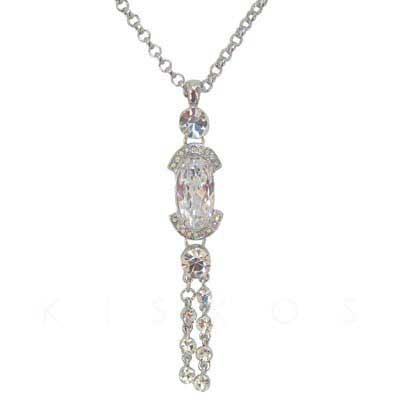 Silvering Crystal Pendant NECKLACE