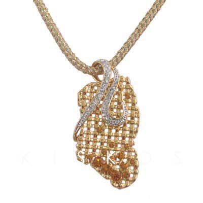 Swarovski Crystal Net Pendant NECKLACE