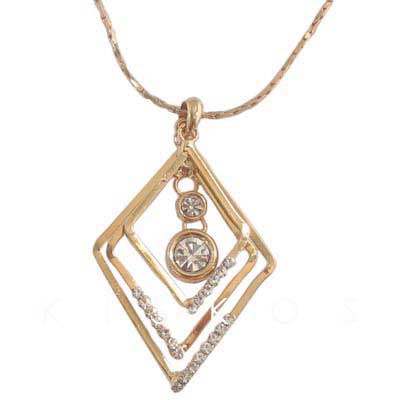 Swarovski Crystal Golden Pendant NECKLACE