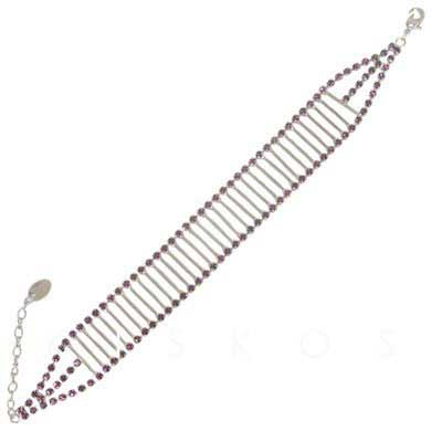 Swarovski Crystal Ladder Chain Bracelet