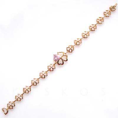 Swarovski Crystal Golden Floral Love BRACELET