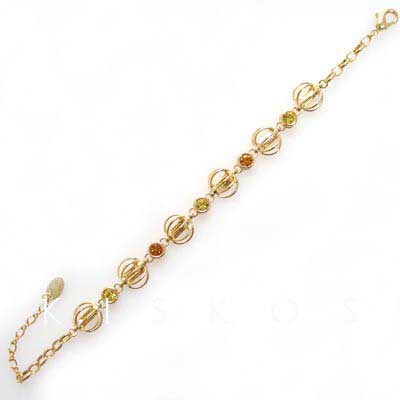 Swarovski Crystal Golden Circle Ball BRACELET