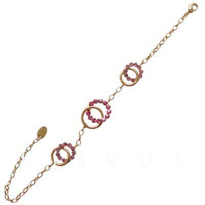 Swarovski Crystal Golden Circle Ball BRACELET