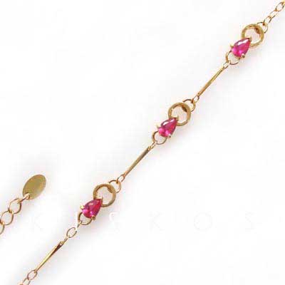 Swarovski Crystal Golden Circle Chain BRACELET