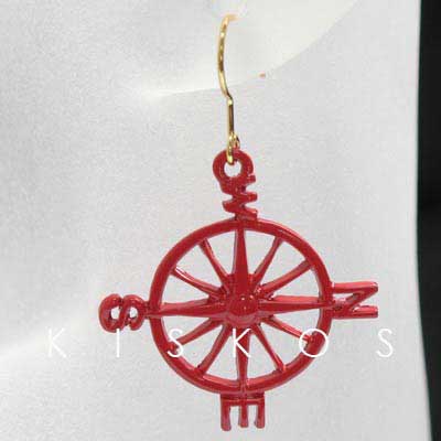 Swarovski Crystal Wheel & Sailboat Earrings
