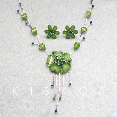 Swarovski Crystal Gree Sunflower Jewelry Set