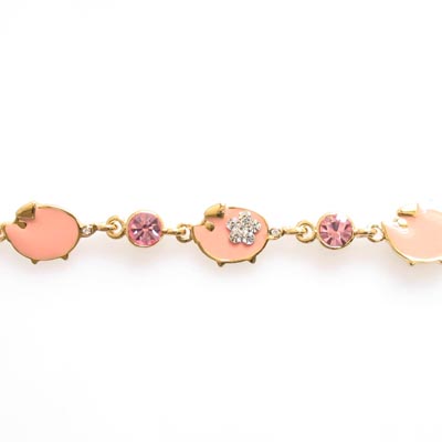 Swarovski Crystal Enamel PIG Bracelet