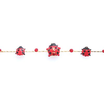 Swarovski Crystal Insect Lady Bug BRACELET