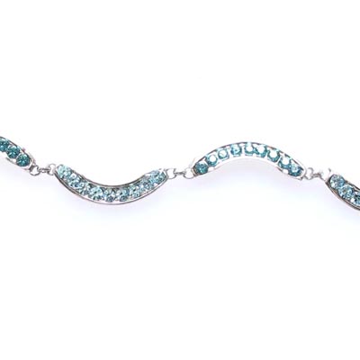 Swarovski Crystal Moon Thread  Chain Bracelet