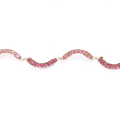 Swarovski Crystal Moon Thread  Chain Bracelet