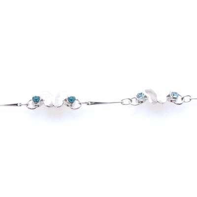 Swarovski Crystal Butterfly Chain Bracelet