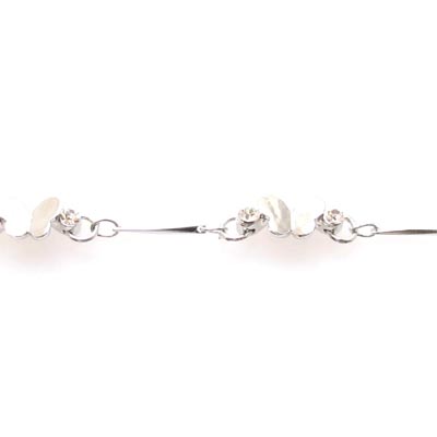 Swarovski Crystal Butterfly Chain Bracelet