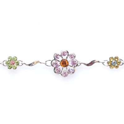 Swarovski Crystal Sunflower Bracelet Bangle