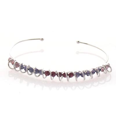 Swarovski Crystal Circle Wave Bracelet Bangle