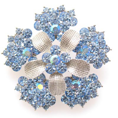 Swarovski Crystal Sunflower Pins Brooch