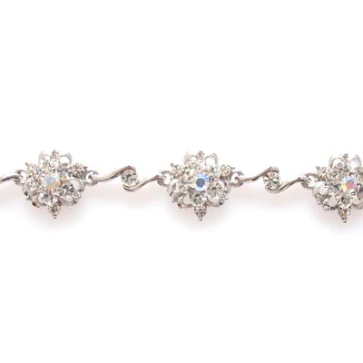 Swarovski Crystal Snow Flake Bracelet Bangle