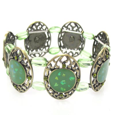 Swarovski Crystal Antique Style Floral Bracelet