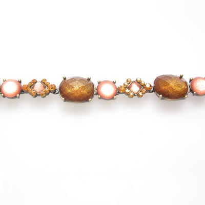 Swarovski Crystal Gemstone Floral Bracelet