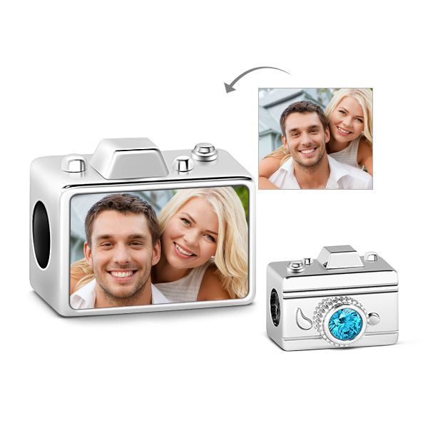 Camera Photo Charm Sterling Silver