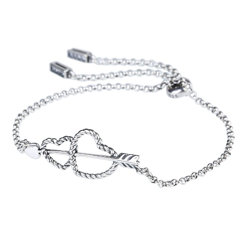 Arrow and Heart Bolo Bracelet