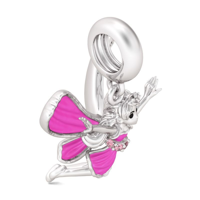 Butterfly Fairy Sterling Silver Pendant Charm