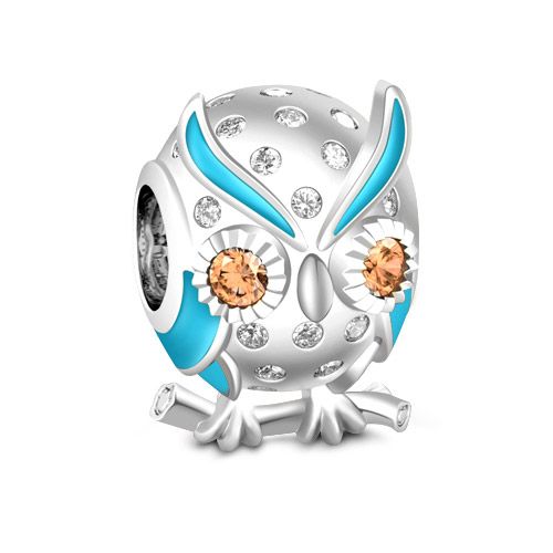 Owlet Charm Sterling Silver