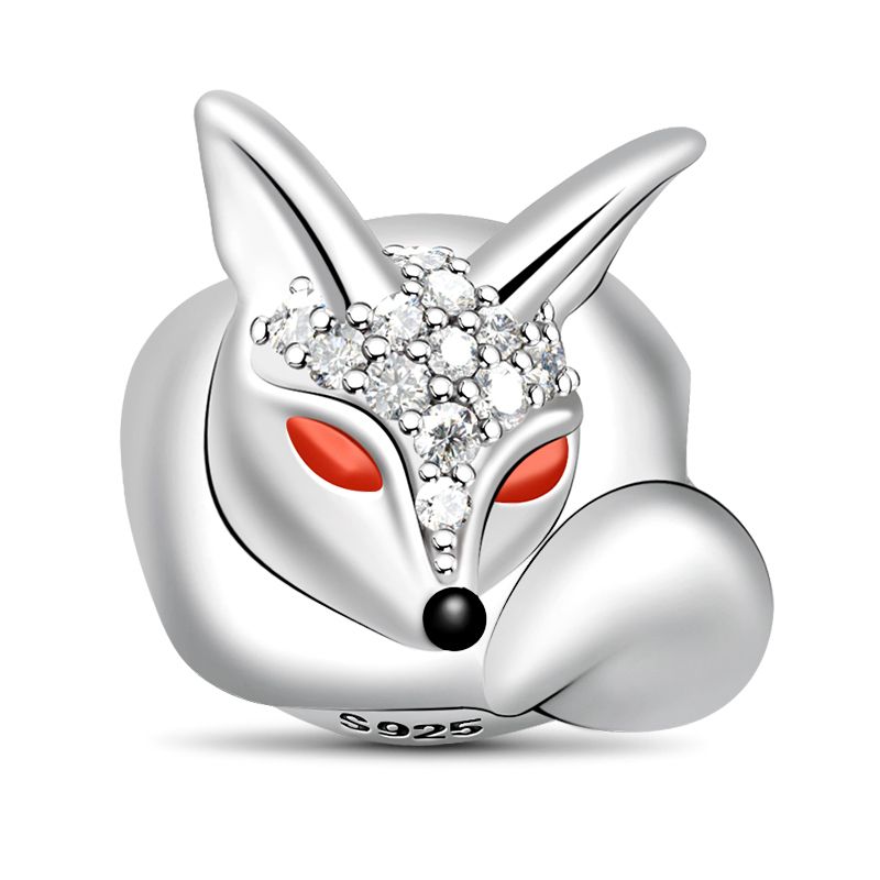 Fox Charm Sterling Silver