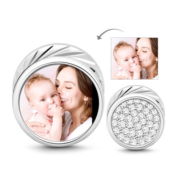 Memory Photo Charm Sterling Silver