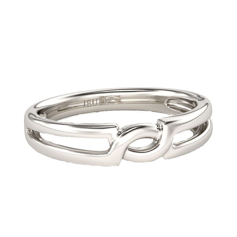 Crossover Sterling Silver Men's Band